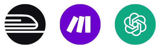 Brief SEO - Logo railway, Make & Open AI